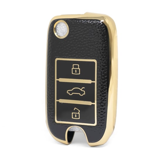 nano-high-quality-gold-leather-cover-for-roewe-flip-remote-key-3-buttons-black-color-rw-a13j