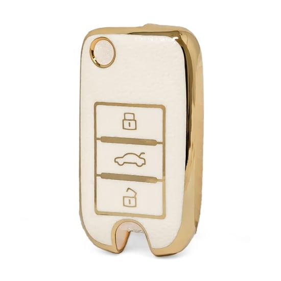 nano-high-quality-gold-leather-cover-for-roewe-flip-remote-key-3-buttons-white-color-rw-a13j