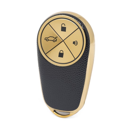 nano-high-quality-gold-leather-cover-for-nio-remote-key-4-buttons-black-color-nio-a13j