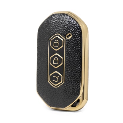 nano-high-quality-gold-leather-cover-for-wuling-remote-key-3-buttons-black-color-wl-b13j