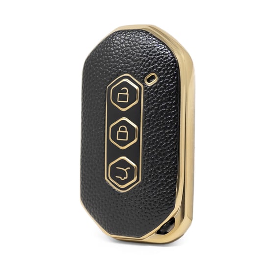 nano-high-quality-gold-leather-cover-for-wuling-remote-key-3-buttons-black-color-wl-b13j