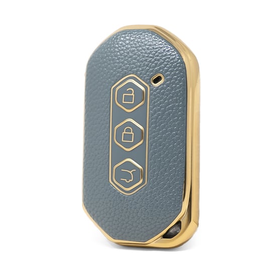 nano-high-quality-gold-leather-cover-for-wuling-remote-key-3-buttons-gray-color-wl-b13j