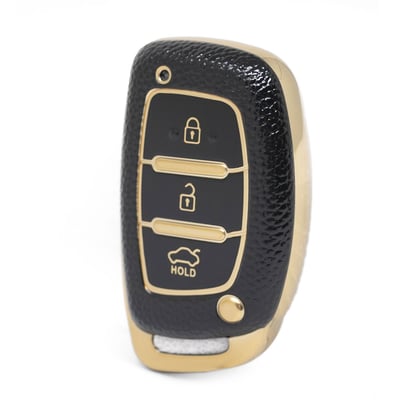 nano-high-quality-gold-leather-cover-for-hyundai-remote-key-3-buttons-black-color-hy-a13j3a