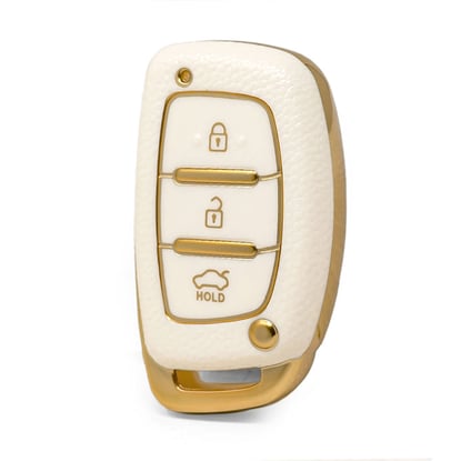 nano-high-quality-gold-leather-cover-for-hyundai-remote-key-3-buttons-white-color-hy-a13j3a