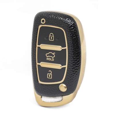 nano-high-quality-gold-leather-cover-for-hyundai-remote-key-3-buttons-black-color-hy-a13j3b
