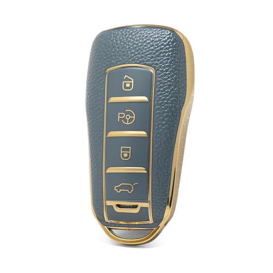 nano-high-quality-gold-leather-cover-for-xpeng-remote-key-4-buttons-gray-color-xp-a13j
