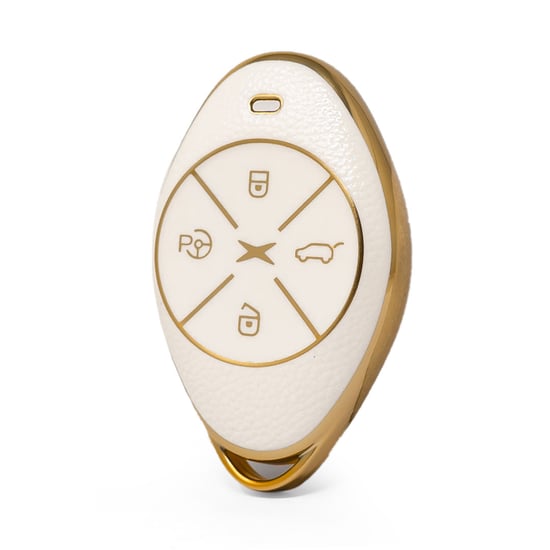 nano-high-quality-gold-leather-cover-for-xpeng-remote-key-4-buttons-white-color-xp-b13j
