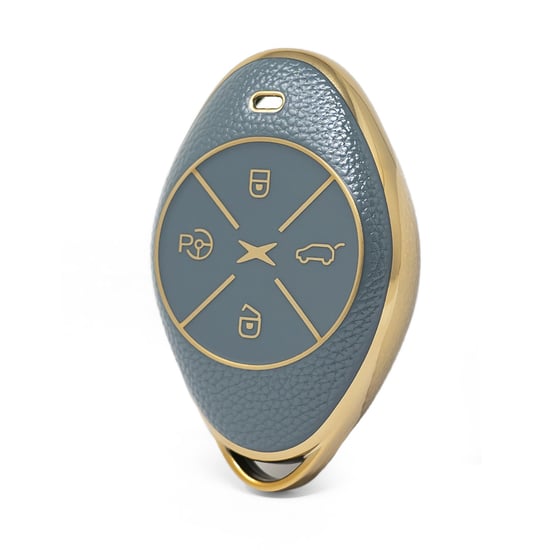 nano-high-quality-gold-leather-cover-for-xpeng-remote-key-4-buttons-gray-color-xp-b13j