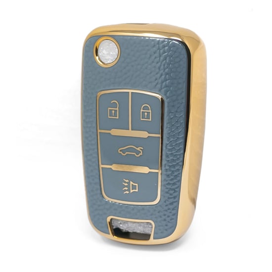 nano-high-quality-gold-leather-cover-for-chevrolet-flip-remote-key-4-buttons-gray-color-crl-a13j4