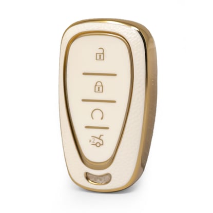 nano-high-quality-gold-leather-cover-for-chevrolet-remote-key-4-buttons-white-color-crl-b13j4