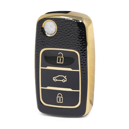 nano-high-quality-gold-leather-cover-for-changan-flip-remote-key-3-buttons-black-color-ca-b13j