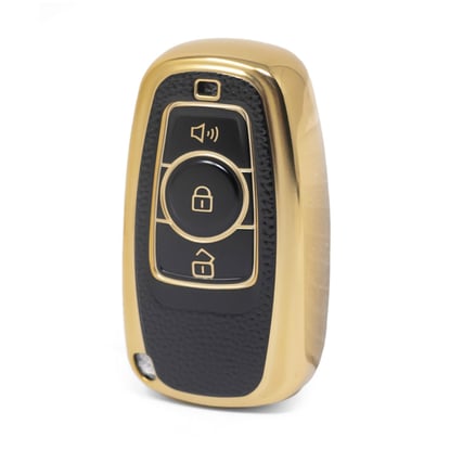 nano-high-quality-gold-leather-cover-for-great-wall-remote-key-3-buttons-black-color-gw-a13j