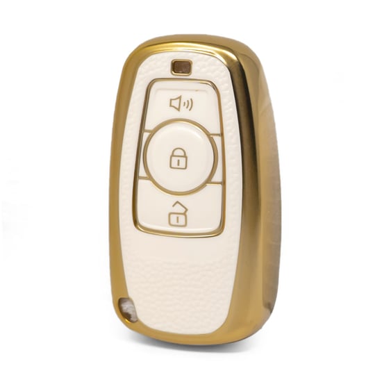 nano-high-quality-gold-leather-cover-for-great-wall-remote-key-3-buttons-white-color-gw-a13j