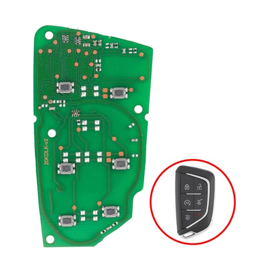 cadillac-escalade-2021-smart-remote-key-pcb-board-6-buttons-433mhz-13538864
