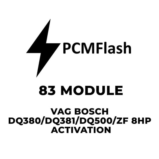 pcmflash-83-module-vag-bosch-dq380-dq381-dq500zf-8hp-activation