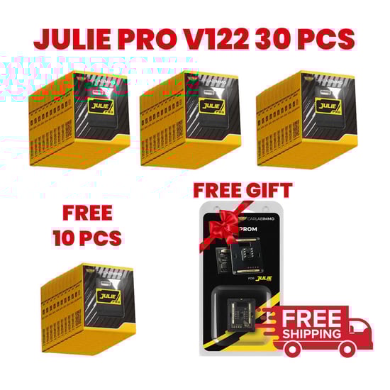 julie-pro-v122-30-pcs-free-10-pcs-julie-pro-platinum-universal-v118-1-pcs-eeprom-adapter-for-free