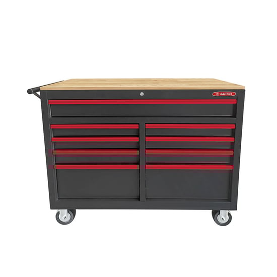 gatmatic-gec905-wood-worktop-tool-cabinet-with-heavy-duty-casters