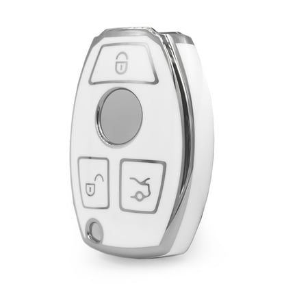 nano-high-quality-cover-for-mercedes-remote-key-3-button-white-color-silver-frame-benz-a11y3