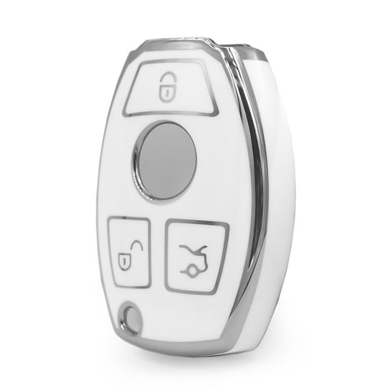 nano-high-quality-cover-for-mercedes-remote-key-3-button-white-color-silver-frame-benz-a11y3