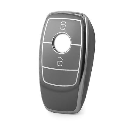 nano-high-quality-cover-for-mercedes-remote-key-2-button-dark-gray-color-silver-frame-benz-b11y2