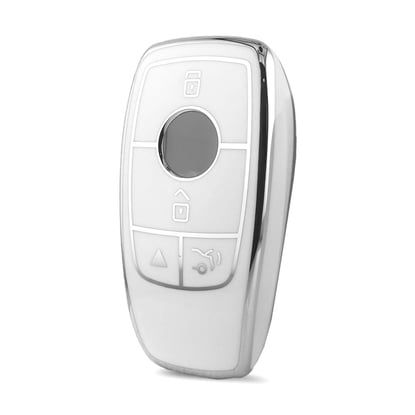 nano-high-quality-cover-for-mercedes-remote-key-4-button-white-color-silver-frame-benz-b11y4