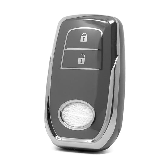 nano-high-quality-cover-for-toyota-remote-key-2-button-dark-gray-color-silver-frame-tyt-a11y2