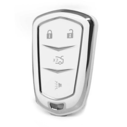 nano-high-quality-cover-for-cadillac-remote-key-4-button-white-color-silver-frame-cdlc-a11y4