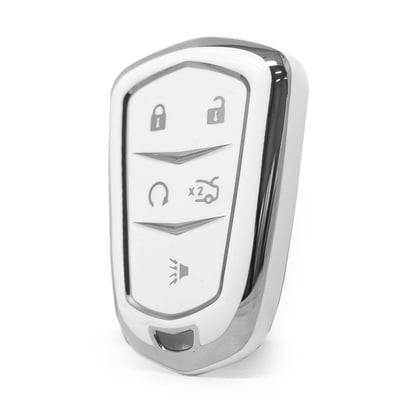 nano-high-quality-cover-for-cadillac-remote-key-5-button-white-color-silver-frame-cdlc-a11y5