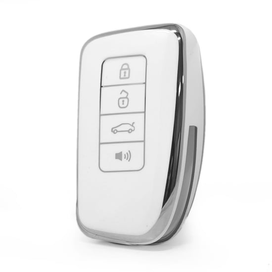 nano-high-quality-cover-for-lexus-remote-key-4-button-white-color-silver-frame-lxs-a11y4