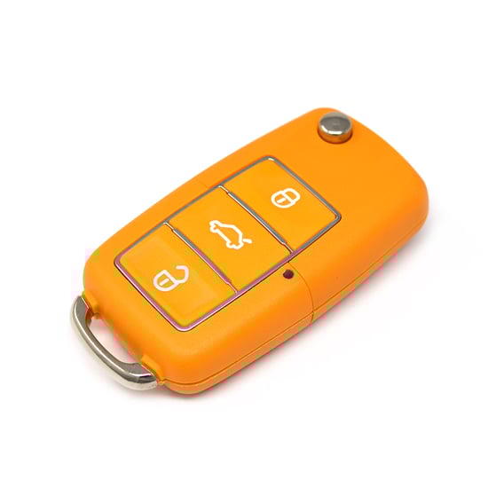 New-Xhorse-VVDI-Key-Tool-VVDI2-Wire-Flip-Remote-Key-3-Buttons-Orange-XKB505EN