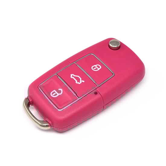 New-Xhorse-VVDI-Key-Tool-VVDI2-Wire-Flip-Remote-Key-3-Buttons-Pink-XKB502EN