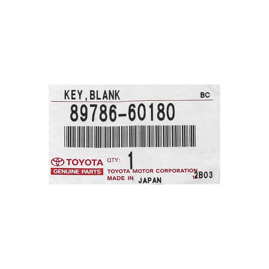 New-Toyota-Land-Cruiser-100-2003-2005-Genuine-OEM-Transponder-Key-4D-Manufacturer-Part-Number:-89786-60180---Emirates-Keys