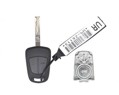 New-Brand--Opel-Astra-H-Replacement-Remote-Genuine-OEM-Non-Flip-2-Buttons-433MHz-with-Original-Lock---Emirates-Keys-