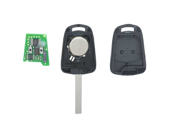 New-Brand--Opel-Astra-H-Replacement-Remote-Genuine-OEM-Non-Flip-2-Buttons-433MHz-with-Original-Lock---Emirates-Keys-