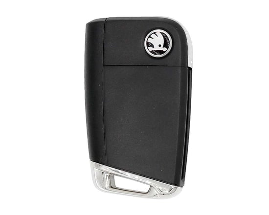 Used-Skoda-Genuine-OEM-D-Type-Flip-Remote-Key-433MHz-3-Buttons-Unlocked-Manufacturer-Part-Number:-5G6959752D---Emirates-Keys