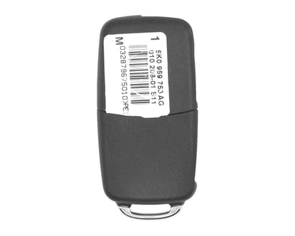 New-Volkswagen-VW-Touran-Passat-UDS-Flip-Remote-Proximity-Key-3-Buttons-433MHz-ID48-Megamos-Transponder-OEM-Part-Number:-5K0-837-202-AJ---5K0-959-753-AG