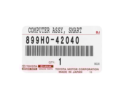 New-Toyota-RAV4-2019-Genuine-OEM-Smart-Box-Immobilizer-Manufacturer-Part-Number:-899H0-42040-,-FCC-ID:-NI4TMLF15-2---Emirates-Keys