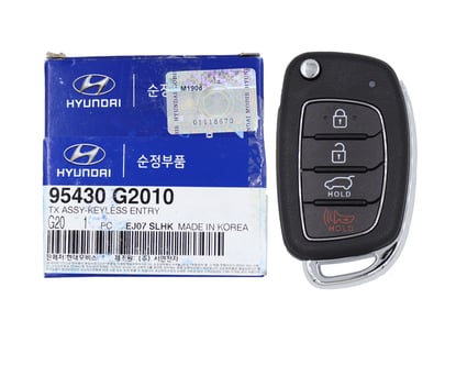 NEW-Hyundai-Ioniq-2019-Genuine-OEM-Flip-Remote-Key-4-Buttons-433MHz-95430-G2010-95430G2010,-FCCID:-SY5AERGE04---Emirates-Keys