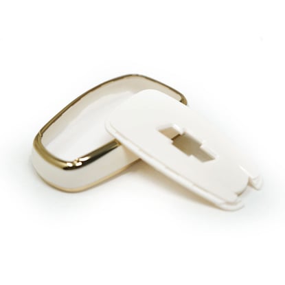 New-Aftermarket-Nano-High-Quality-Cover-For-Chevrolet-Remote-Key-4-Buttons-Auto-Start-White-Color---Emirates-Keys