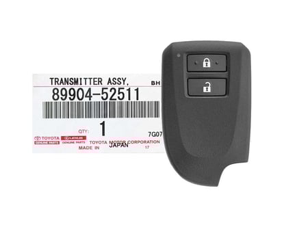 BRAND-NEW-Toyota-Yaris-2012-2018-Genuine-Smart-Key-Remote-2-Buttons-433MHz-89904-52511,-89904-52512---FCCID-:-BF2EK---Emirates-Keys