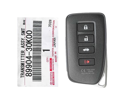 Brand-New-Lexus-GS-2016-Genuine-OEM-Smart-Key-Remote-4-Buttons-433MHz-89904-30K00-89904-30D20---FCCID:-BC4EQ---Emirates-Keys