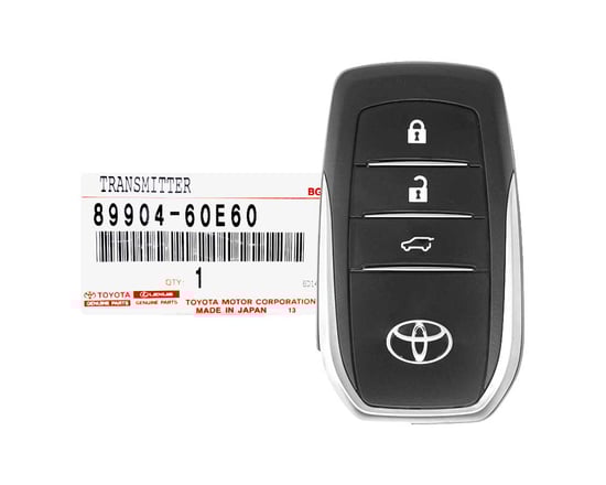 Brand-New-Toyota-Land-Cruiser-2018-2019-Genuine-OEM-Smart-Key-Remote-3-Buttons-315MHz-89904-60E60-8990460E60-For-China-Market---Emirates-Keys