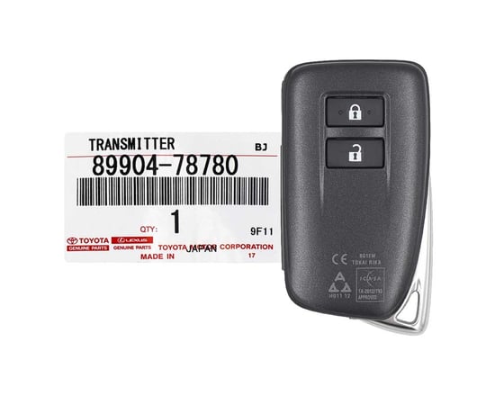 Brand-NEW-Lexus-NX-2016-Genuine-OEM-Smart-Remote-Key-2-Buttons-433MHz-89904-78780-8990478780---FCCID:-BG1EW---Emirates-Keys