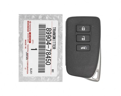 Brand-NEW-Lexus-NX200-2015-2018-European-Genuine-OEM-Smart-Remote-Key-3-Buttons-433MHz-89904-78450---FCCID:-BG1EW---Emirates-Keys