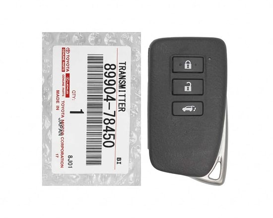 Brand-NEW-Lexus-NX200-2015-2018-European-Genuine-OEM-Smart-Remote-Key-3-Buttons-433MHz-89904-78450---FCCID:-BG1EW---Emirates-Keys