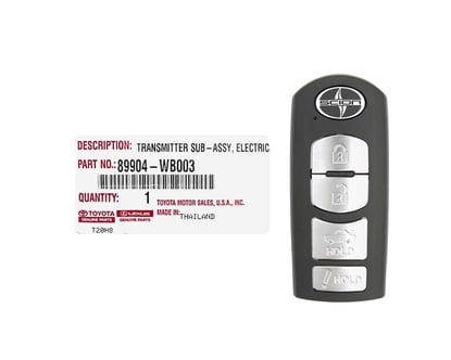 NEW-Toyota-Scion-2017-Genuine-OEM-Smart-Remote-Key-4-Buttons-315MHz-89904-WB003-89904WB003---FCCID-:-WAZSKE13D01---Emirates-Keys