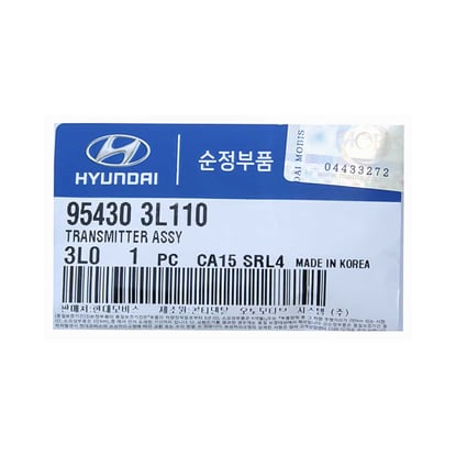 New-Hyundai-Azera-2009-Genuine-OEM-Medal-Remote-4-Buttons-433MHz-95430-3L110-954303L110---FCCID:-5WY8419---Emirates-Keys