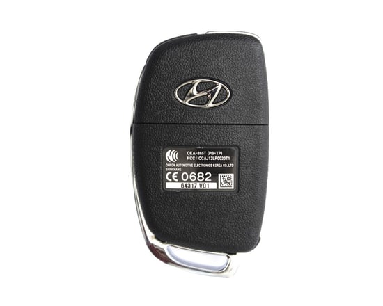New-Hyundai-I20-2013-Genuine-OEM-Flip-Remote-Key-3-Buttons-433MHz-95430-1JAB1-954301JAB1---FCCID:-OKA-865T---MK3