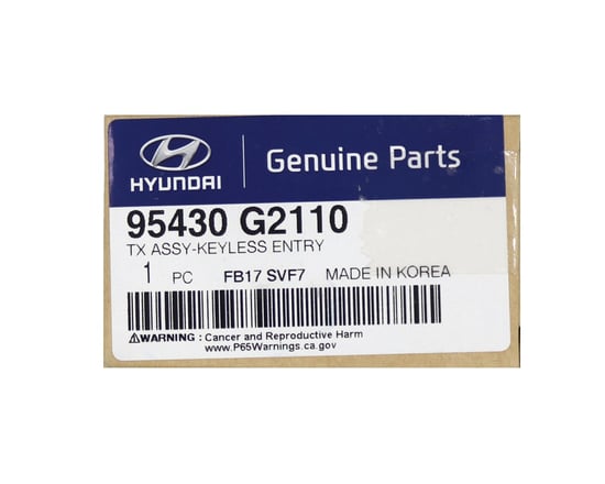 NEW-Hyundai-IONIQ-2019-Genuine-OEM-Flip-Remote-Key-3-Buttons-433MHz-95430-G2110-95430G2110---FCCID-:-SVI-AERGE03-OEM---Emirates-Keys