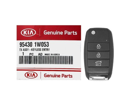NEW-KIA-Rio-2014-2017-Genuine-OEM-Flip-Remote-Key-3-Buttons-433MHz-95430-1W053---FCCID-:-RKE-4F13---Emirates-Keys